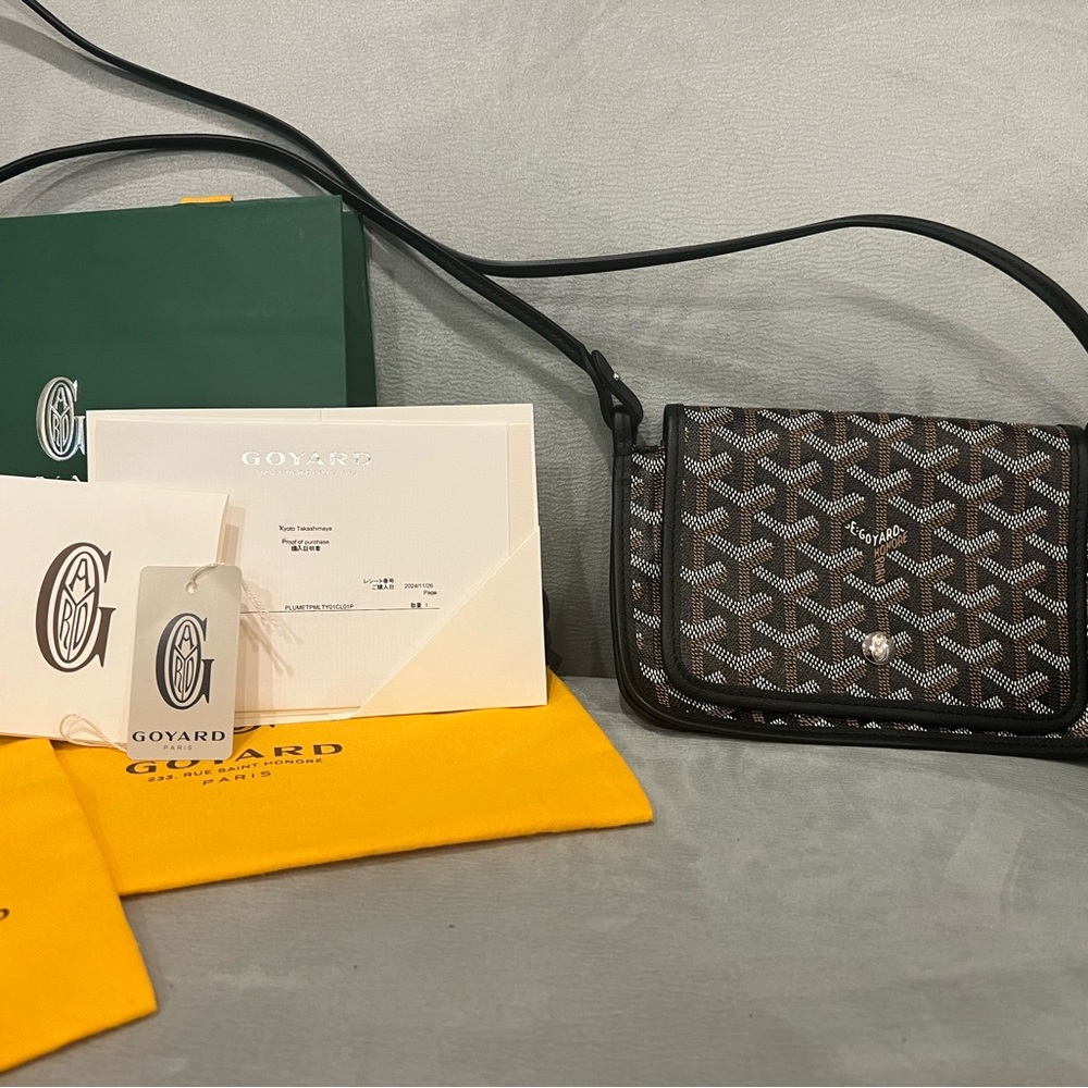 Brand New Goyard Plumet Pocket Wallet-Black